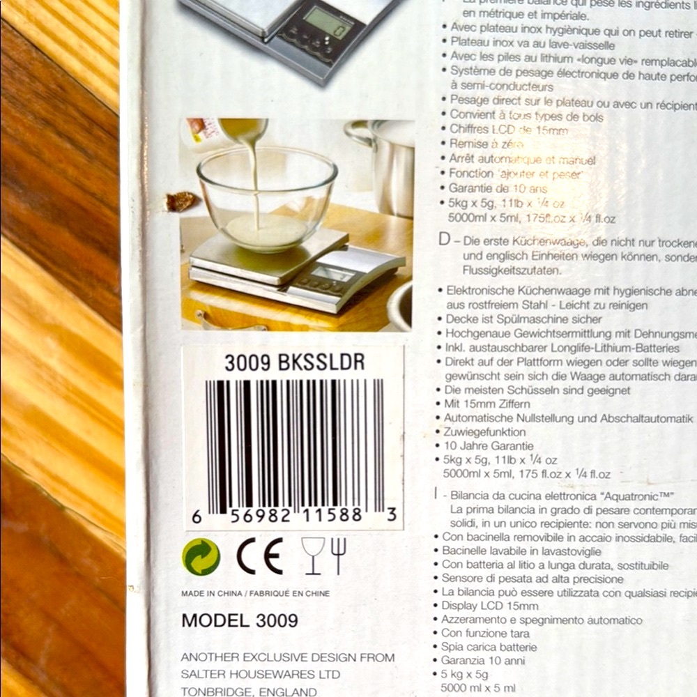 Digital Kitchen Scale - Silver